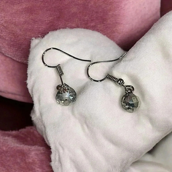 Pink beaded silver 3 piece jewelry set - Picture 4 of 4